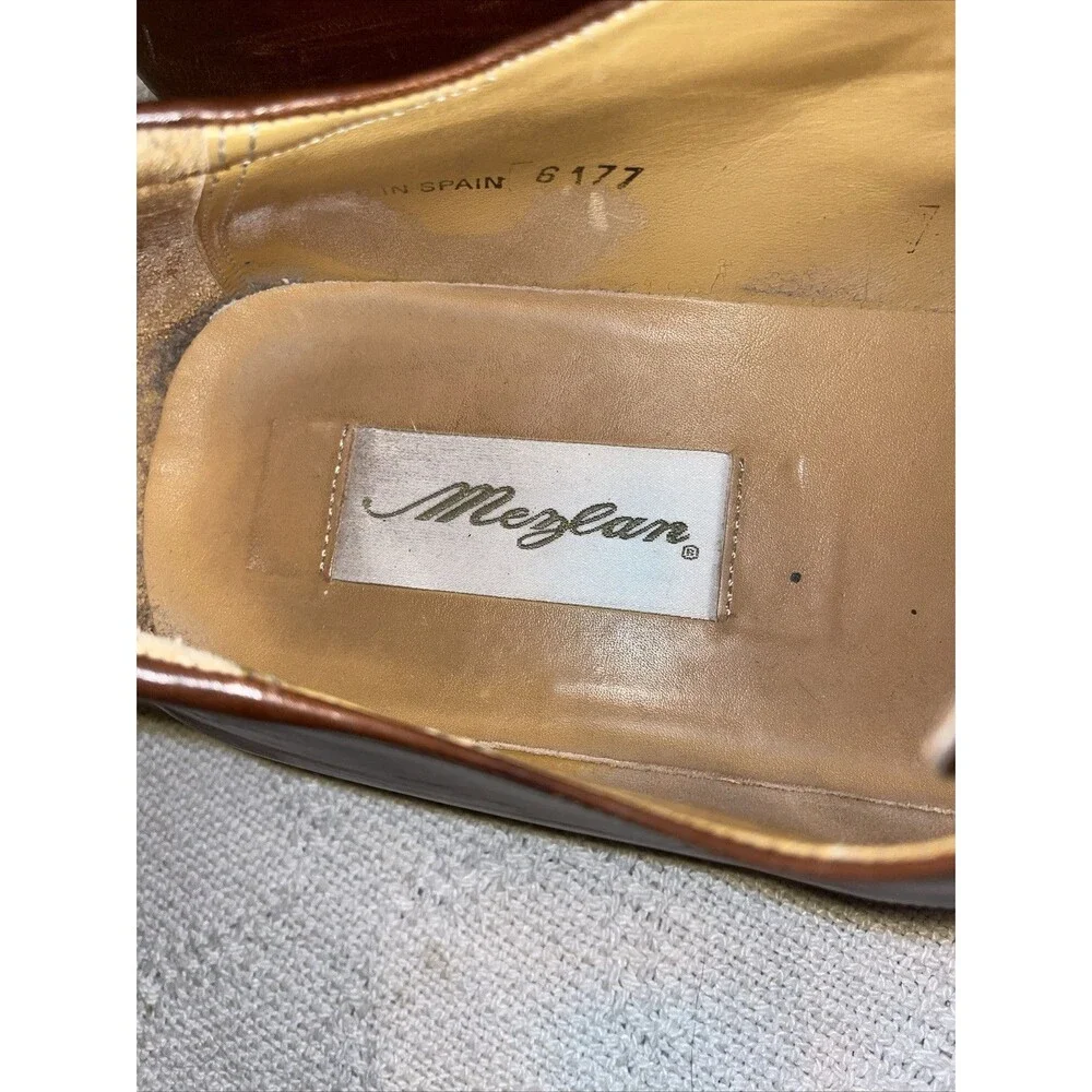 Mezlan Men’s Dress Shoes Size 10.5 D Brown Leather Business Formal City
